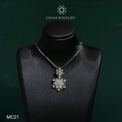 Mặt Dây Chuyền MC21 CHAM JEWELRY ,Full Moissanite Cao Cấp (Barcode OHM03-OCM46).