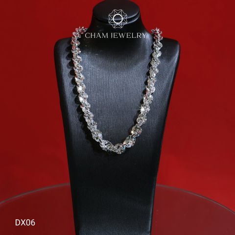 Dây Chuyền DX06 CHAM JEWERY , Xoắn Tròn Bản 6mm (Barcode TDBC676). (KN)