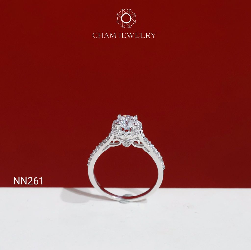 Nhẫn CHAM JEWELRY NN261, Nhẫn Vuông Chủ 5.0mm (Barcode TNN1869)