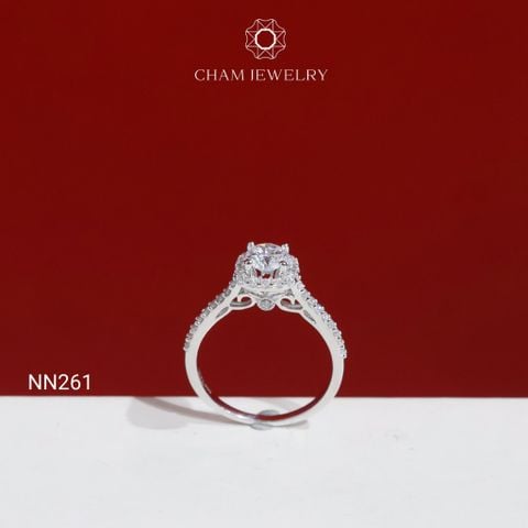 Nhẫn CHAM JEWELRY NN261, Nhẫn Vuông Chủ 5.0mm (Barcode TNN1869)
