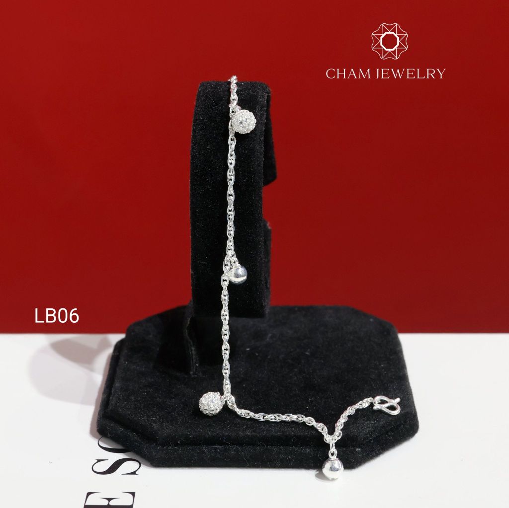 Lắc Tay Bé LB06 CHAM JEWELRY, Lắc Xoắn Charm Châu (Barcode TLBC637)