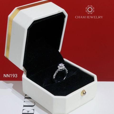 Nhẫn NN193 CHAM JEWELRY, Chủ 4.0mm (Barcode TNN1893).
