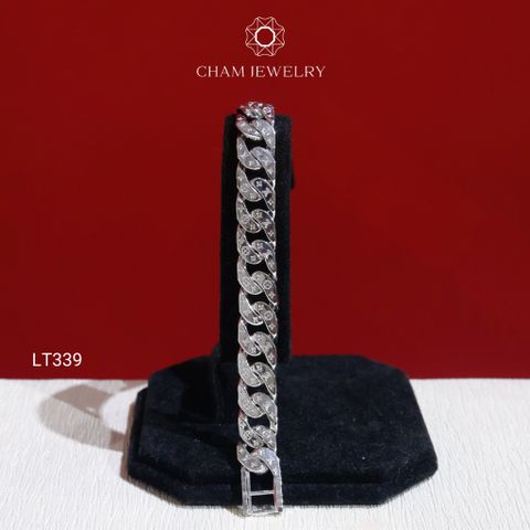 Lắc Tay LT339 CHAM JEWELRY, Lắc Khoen Lật LV (Barcode CLNAM10).