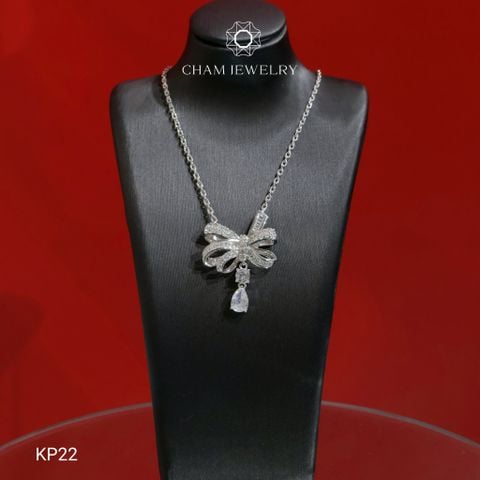Dây Chuyền KP22 CHAM JEWELRY, Dây Mặt Nơ (Barcode KDC08)