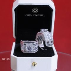 Nhẫn Nam NA115 CHAM JEWELRY, Chủ 8.0mm (Barcode TNNA162).