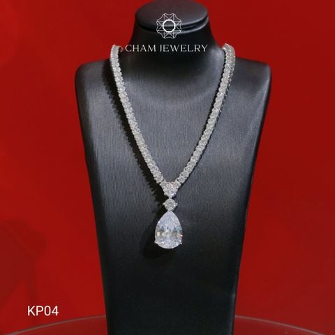 Dây Chuyền KP04 CHAM JEWELRY, Dây Tenic 2.5mm Phối Mặt (Barcode TDKM482)