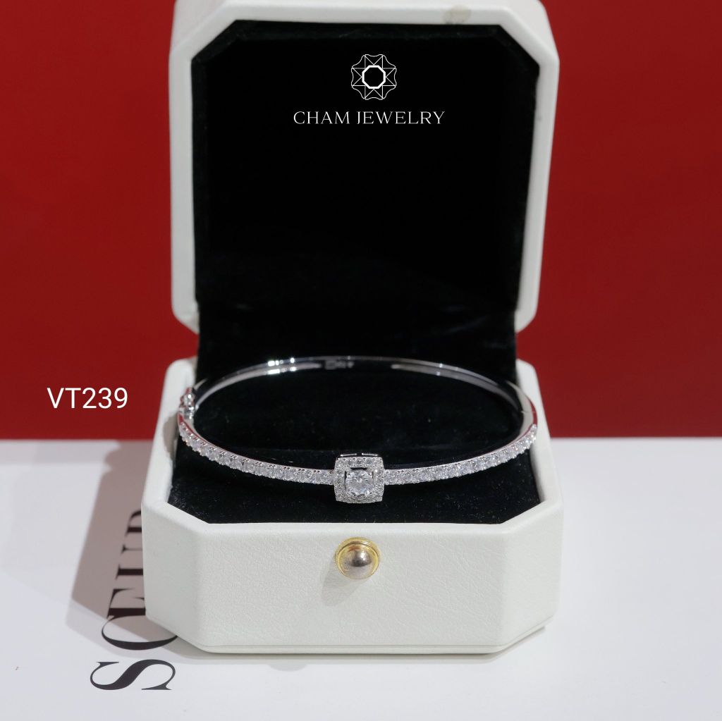 Vòng Tay VT239 CHAM JEWELRY, Chủ 4.0mm (Barcode TV223).
