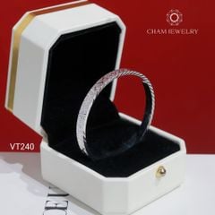 Vòng Tay VT240 CHAM JEWELRY, Bản 5.0mm (Barcode TVC56).