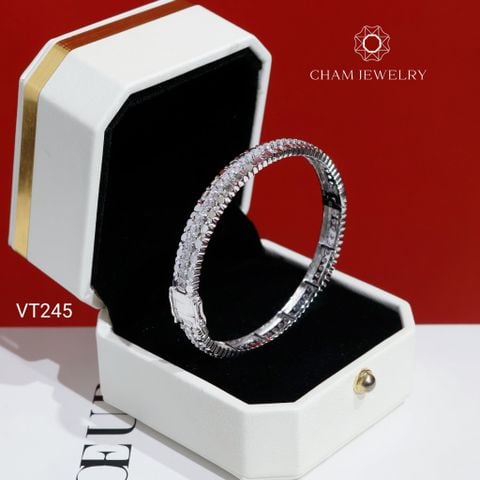 Vòng Tay CHAM JEWELRY VT245, Vòng Kiểu Bản 6.5mm (Barcode PVH376)