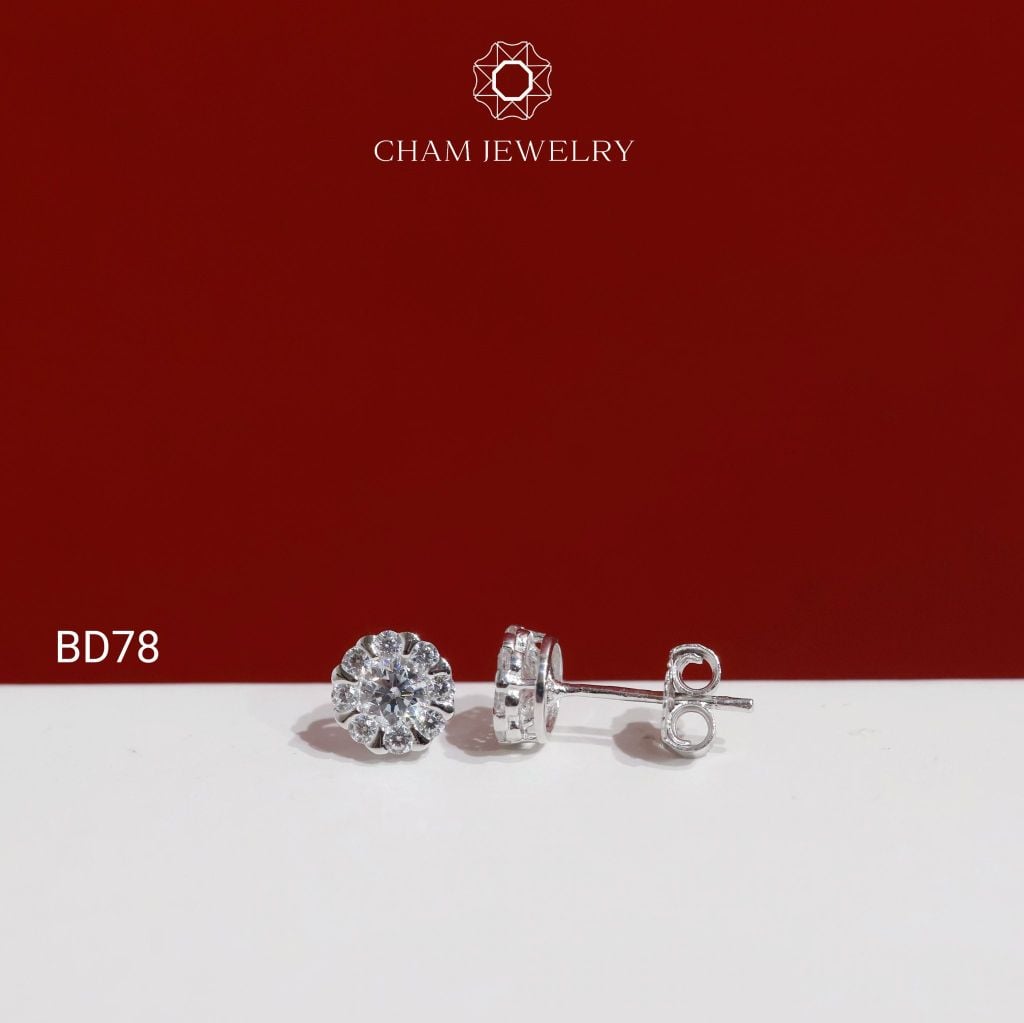 Hoa Tai BD78 CHAM JEWELRY, Chủ 3.5mm (Barcode TBD1775).