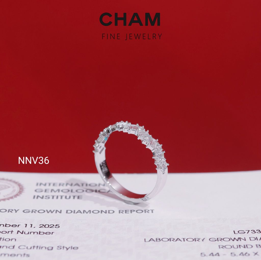 Nhẫn Nữ NMV36 Vàng 10k Kim Cương Lab Grown Diamond