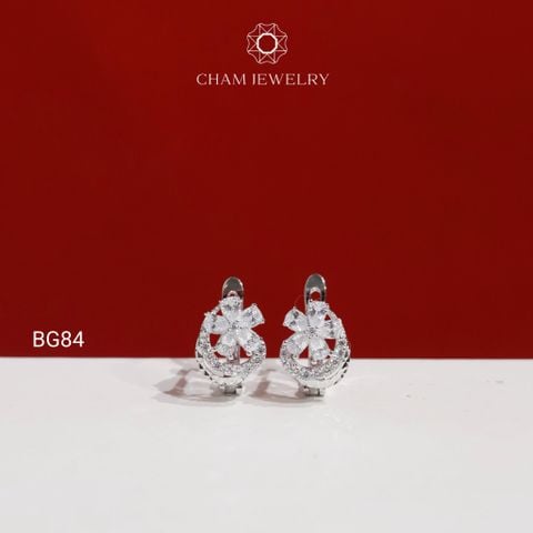 Hoa Tai BG84 CHAM JEWELRY, Hoa Tai Hoa 5 Cánh Giọt Nước (Barcode TBG847).