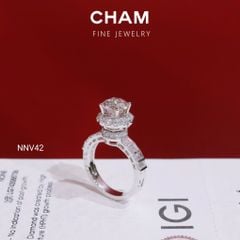 Nhẫn Nữ NNV42 Vàng 10k Chủ 7.2 Kim Cương Lab Grown Diamond
