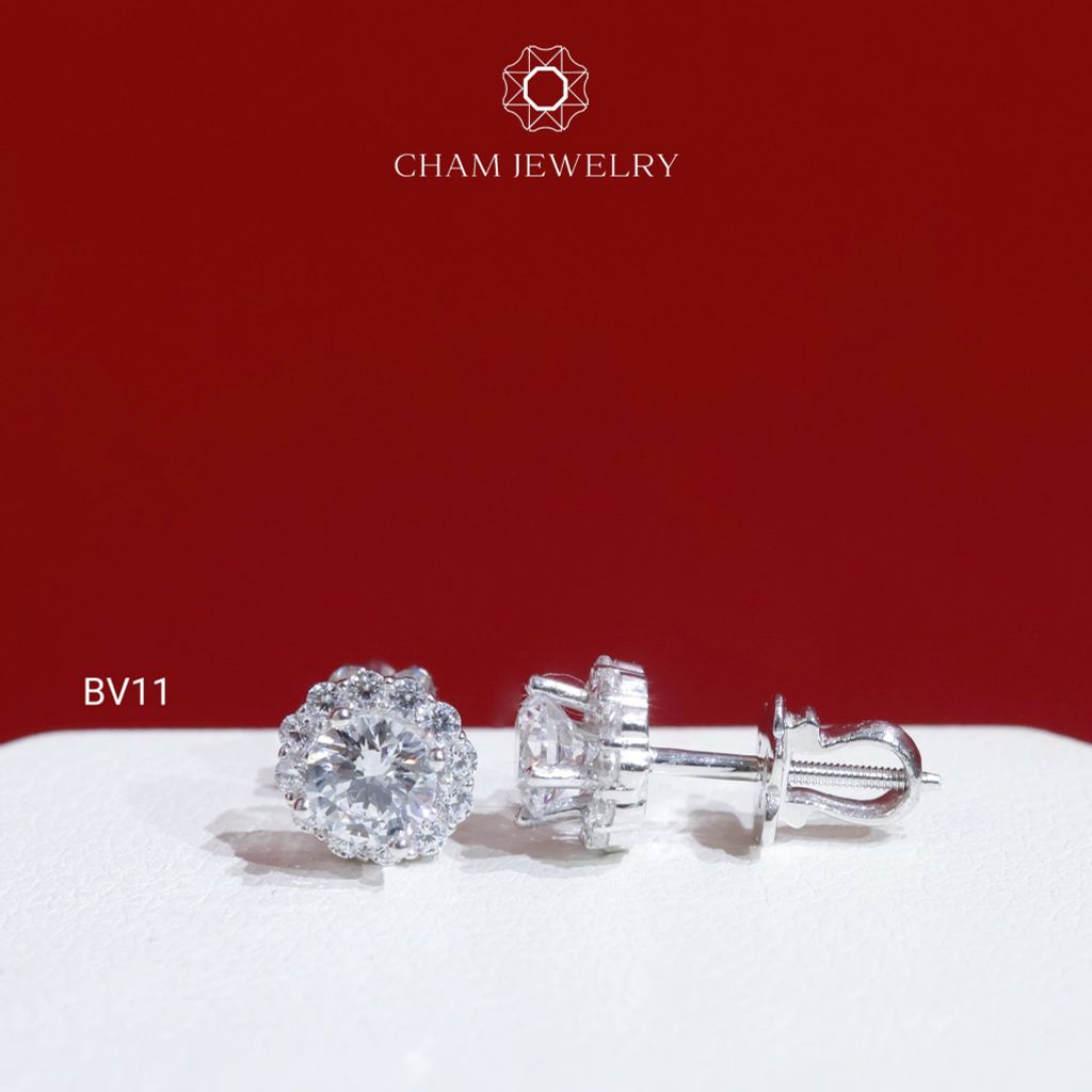 Hoa Tai BV11 CHAM JEWELRY, Chủ 5.0mm (Barcode TBV453).
