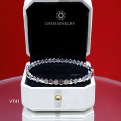 Vòng Tay CHAM JEWELRY VT41, Vòng Lục Giác Đá Xen Kẻ ( Barcode CV7452  - TVB323V).