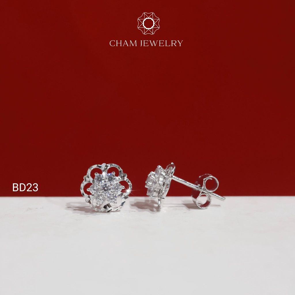 Hoa Tai CHAM JEWERLY BD23, Chủ 2.0mm (Barcode TBD1065)