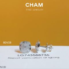 Hoa Tai BDV28 Vàng 10k Kim Cương Lab Grown Diamond