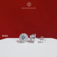 Hoa Tai BD80 CHAM JEWELRY , Chủ 5.0mm ( Barcode TBD1023).