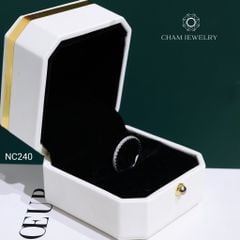 Nhẫn NC240 CHAM JEWELRY, Nhẫn Full Hàng Đá Moissanite (Barcode OCNN73)