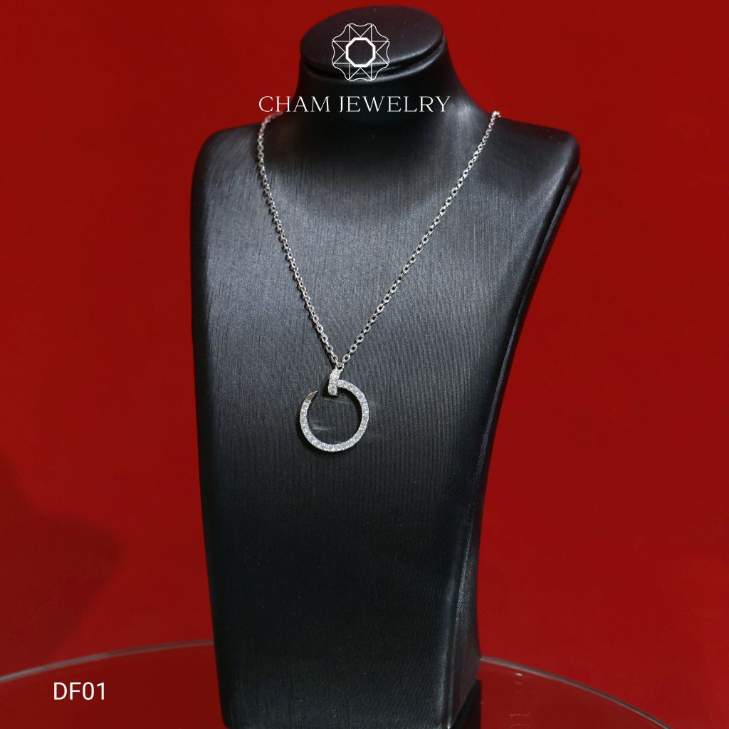 Dây Chuyền CHAM JEWELRY DF01. Full Moissnite Cao Cấp (Barcode OM04)