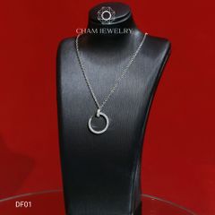 Dây Chuyền CHAM JEWELRY DF01. Full Moissnite Cao Cấp (Barcode OM04)