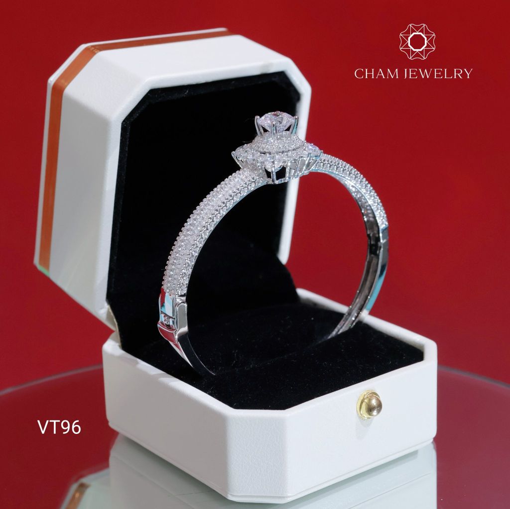 Vòng Tay CHAM JEWELRY VT96, Đá New Zealand 8mm ( Barcode TVB227V).