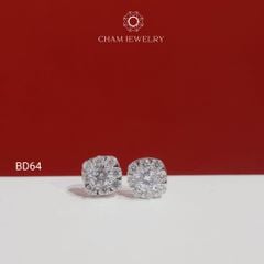 Hoa Tai BD64 CHAM JEWELRY, Chủ 4.5mm (Barcode TBD1614).