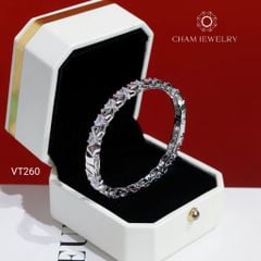 Vòng Tay CHAM JEWELRY VT260, Vòng Kiểu Đá Tam Giác Bản 5.0mm (Barcode PVH380)