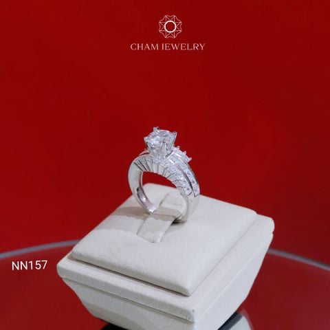 Nhẫn NN157 CHAM JEWELRY, Chủ 6.5mm (Barcode TNN1780).