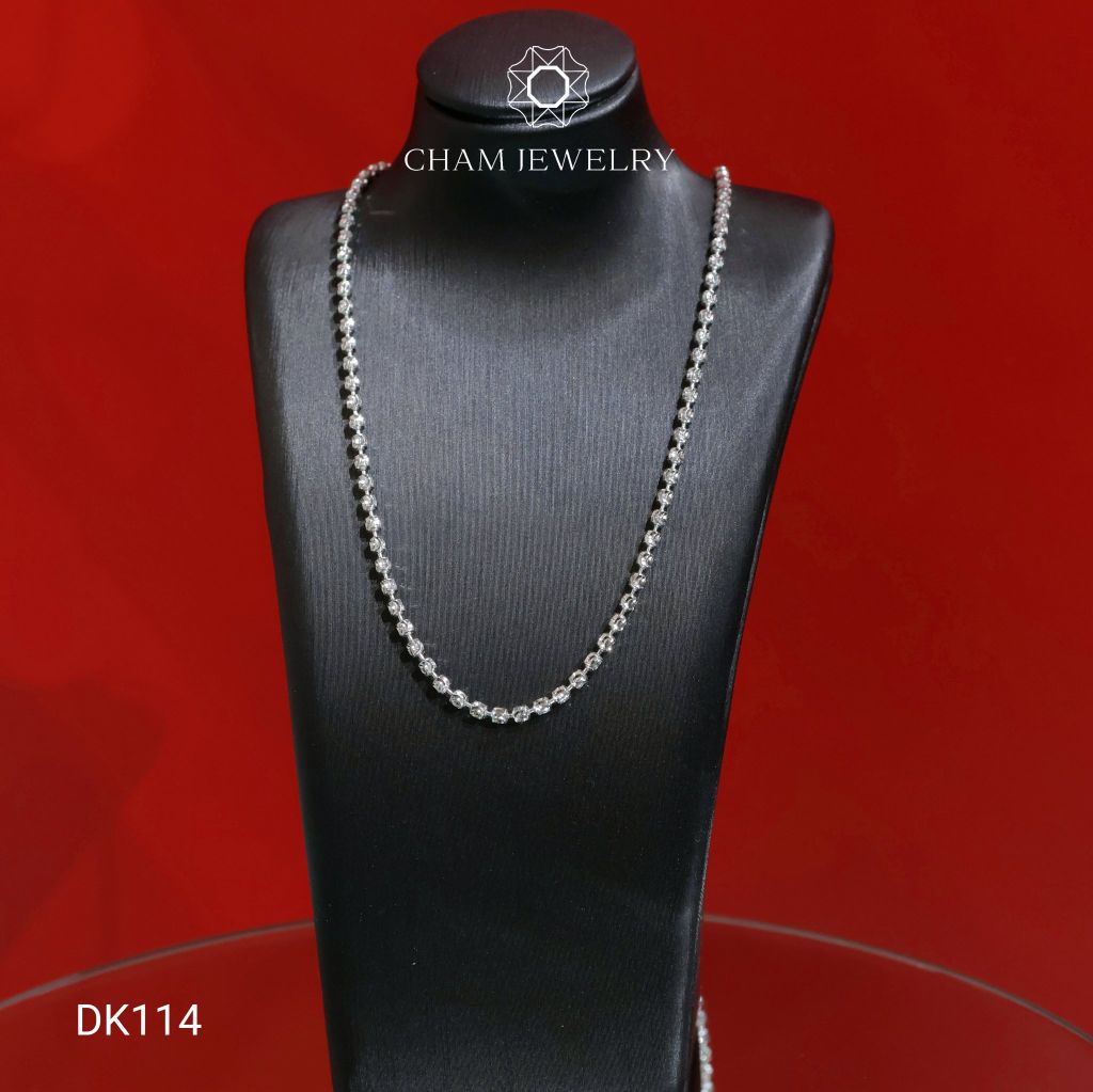 Dây Chuyền CHAM JEWELRY DK114, Dây Bi 2mm ( Barcode CHD191).