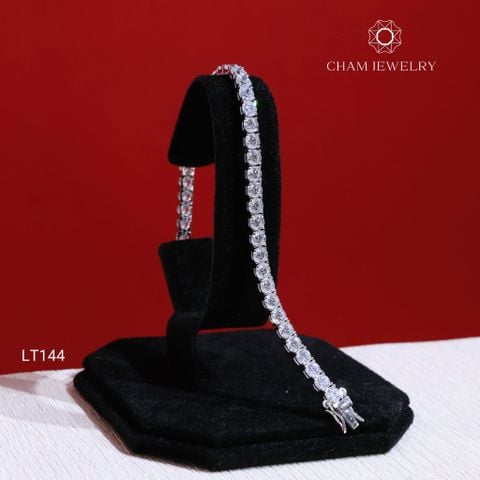 Lắc Tay CHAM JEWELRY LT144 , Lắc Tennis 4.0ly Cao Cấp ( Barcode TLT1044).).