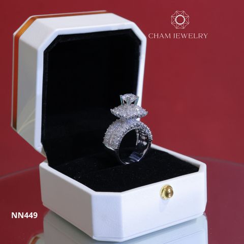 Nhẫn Nữ CHAM JEWELRY NN449, Chủ 7.5mm (Barcod TNN1149).