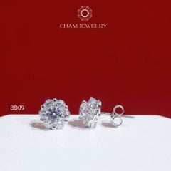 Hoa Tai BD09 CHAM JEWELRY, Chủ 4.5mm (Barcode TBD1378).