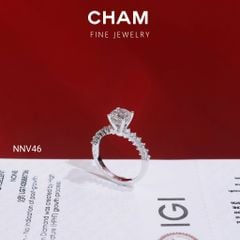 Nhẫn Nữ NNV46 Vàng 10k Chủ 6.3 Kim Cương Lab Grown Diamond