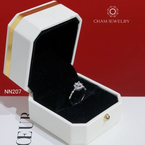 Nhẫn NN207 CHAM JEWELRY, Chủ Vuông 4.0mm (Barcode TVB327N)