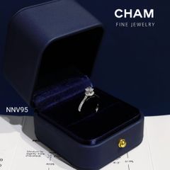 Nhẫn Nữ NNV95 Vàng 10k Chủ 4.5mm Kim Cương Lab Grown Diamond (NU354)