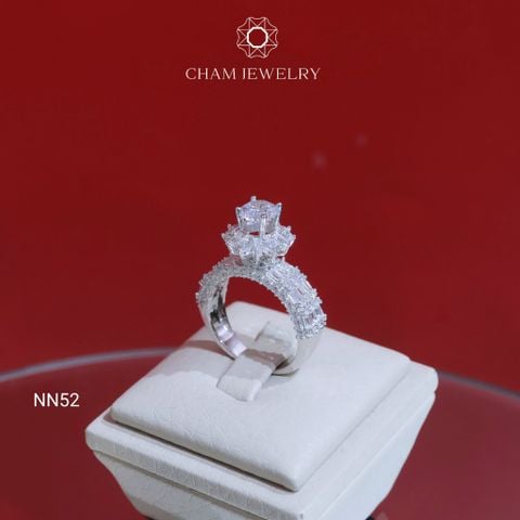 Nhẫn NN52 CHAM JEWELRY, Chủ 6.0mm (Barcode TNN1688)