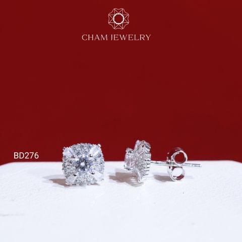 Hoa Tai BD276 CHAM JEWELRY , Chủ 4.0mm (Barcode TBD1325).