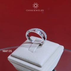 Nhẫn NM135 CHAM JEWELRY, Nhẫn Cartier Kết Xoắn (Barcode CNN150).