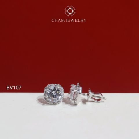 Hoa Tai CHAM JEWERLY BV107, Chủ 6.0mm ( Barcode TBV384).