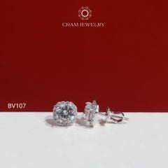 Hoa Tai CHAM JEWERLY BV107, Chủ 6.0mm ( Barcode TBV384).