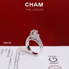 Nhẫn Nữ NNV39 Vàng 10k Chủ 5.4 Kim Cương Lab Grown Diamond