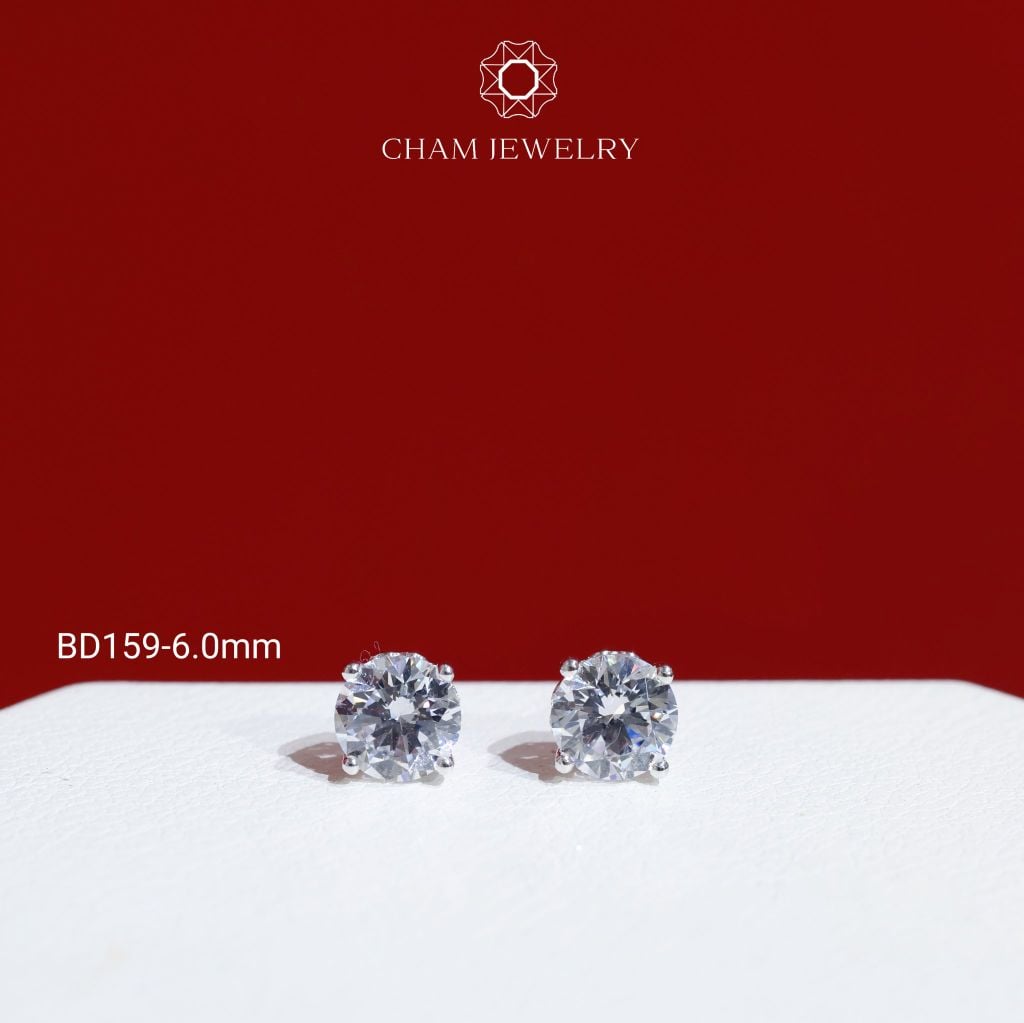 Hoa Tai BD159 CHAM JEWELRY, Đá New Zeland Khóa Đẩy (Barcode TBH28 TBH41-TBH40-TBH64-TBH80-TBH42-TBH98).