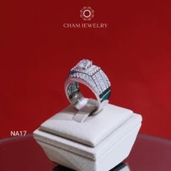Nhẫn Nam NA17 CHAM JEWELRY, Chủ 6.5mm (Barcode TNNA432).