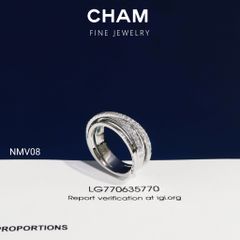 Nhẫn Nữ NMV08 Vàng 10k Kim Cương Lab Grown Diamond (Barcode CNNV04)