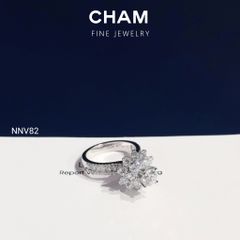 Nhẫn Nữ NNV82 Vàng 10k Chủ 5.4mm Kim Cương Lab Grown Diamond (Barcode DNU17)