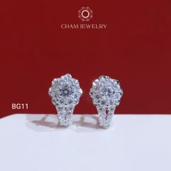 Hoa Tai BG11 CHAM JEWELRY, Chủ 4.0mm (Barcode TBG942).