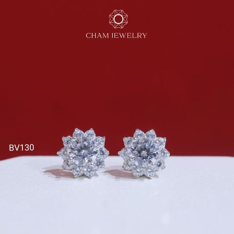Hoa Tai BV130 CHAM JEWELRY, Chủ 5.0mm (Barcode TBV396).