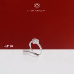 Nhẫn NM190 CHAM JEWELRY, Nhẫn Kiểu Trái Tim (Barcode TNT1024).