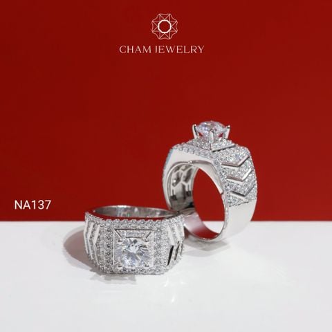 Nhẫn Nam NA137 CHAM JEWELRY, Chủ 7.0mm (Barcode PNH10).